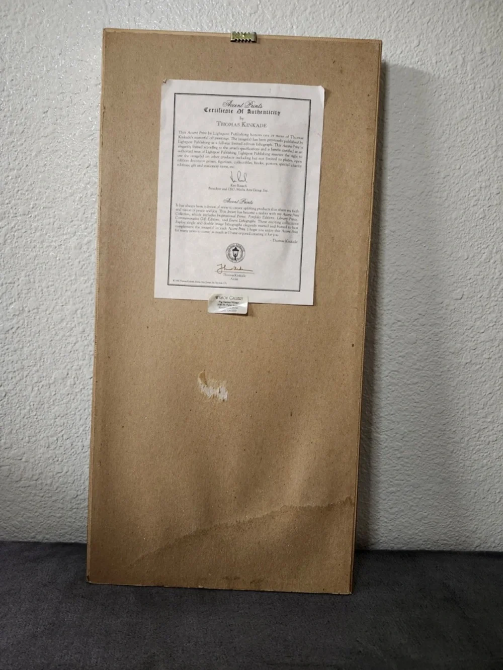 “Memories of Christmas”- Thomas Kinkade - Picture 4 of 4